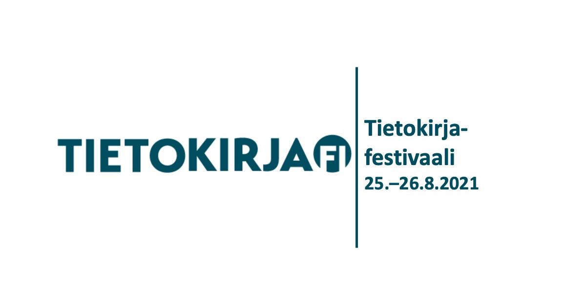 Tietokirja.fi-tapahtuman logo ja tieto päivämäärästä.