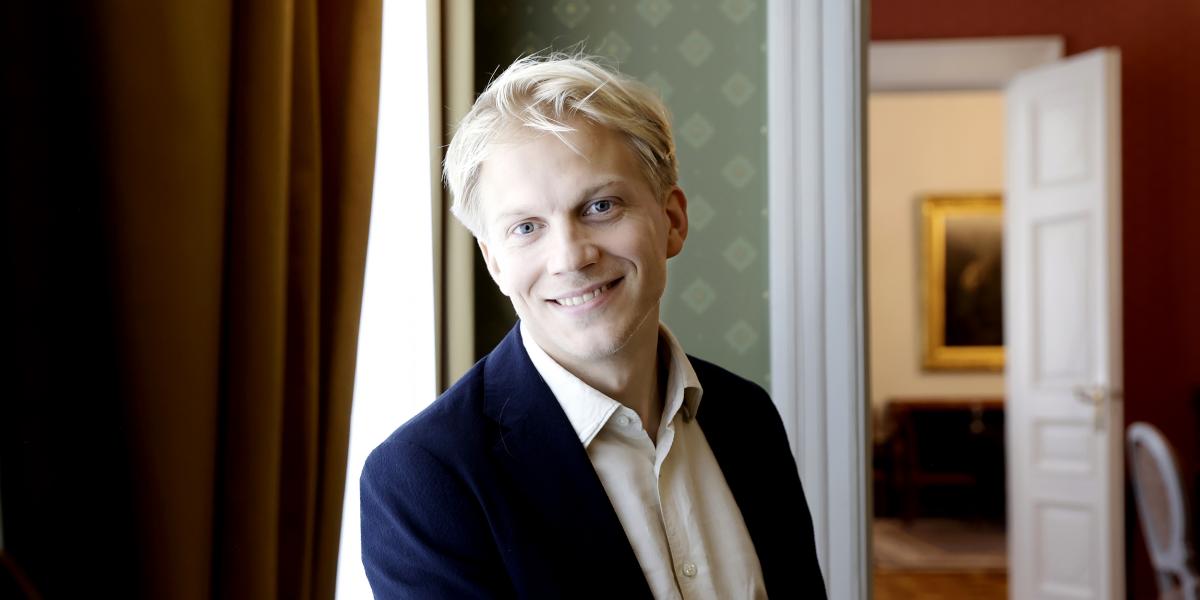 Kuvassa tiedonjulkistamisen valtionpalkinnon saaja Jaakko Keso. 