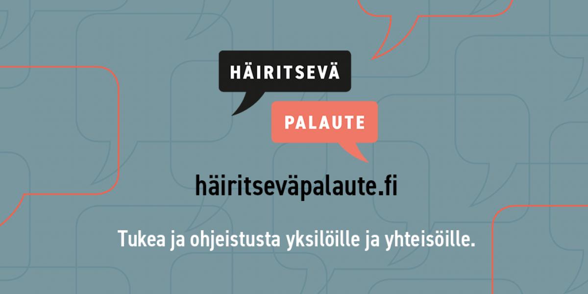 Häiritsevä palaute -sivuston logo.