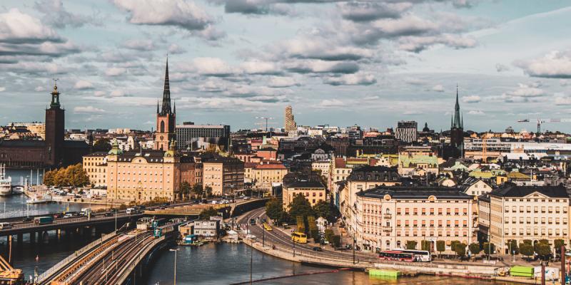 Panoramabild av Stockholm