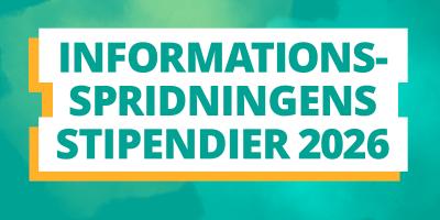 Text: Informationsspridningens stipendier 2026. 