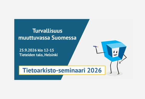 Kuvassa on tapahtuman tiedot ja hymyilevä kuutio.