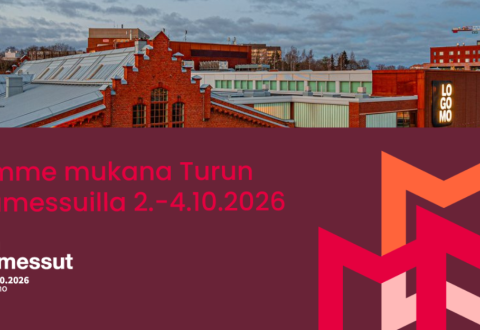 Teksti: Olemme mukana Turun kirjamessuilla 2.-4.10.2026. 