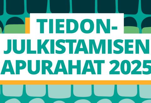 Teksti: tiedonjulkistamisen apurahat 2025. 